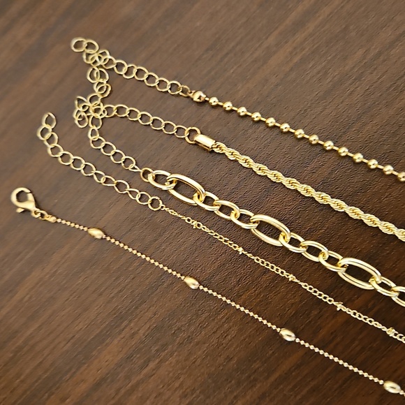 ONE 14K Gold Plated Stackable Bracelets - Picture 4 of 4
